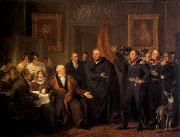 PIENEMAN, Jan Willem. The Triumvirate Assuming Power on behalf of the Prince of Orange, 21 November 1813 oil painting